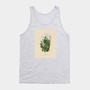 December Flower Birth Month Illustration Tank Top